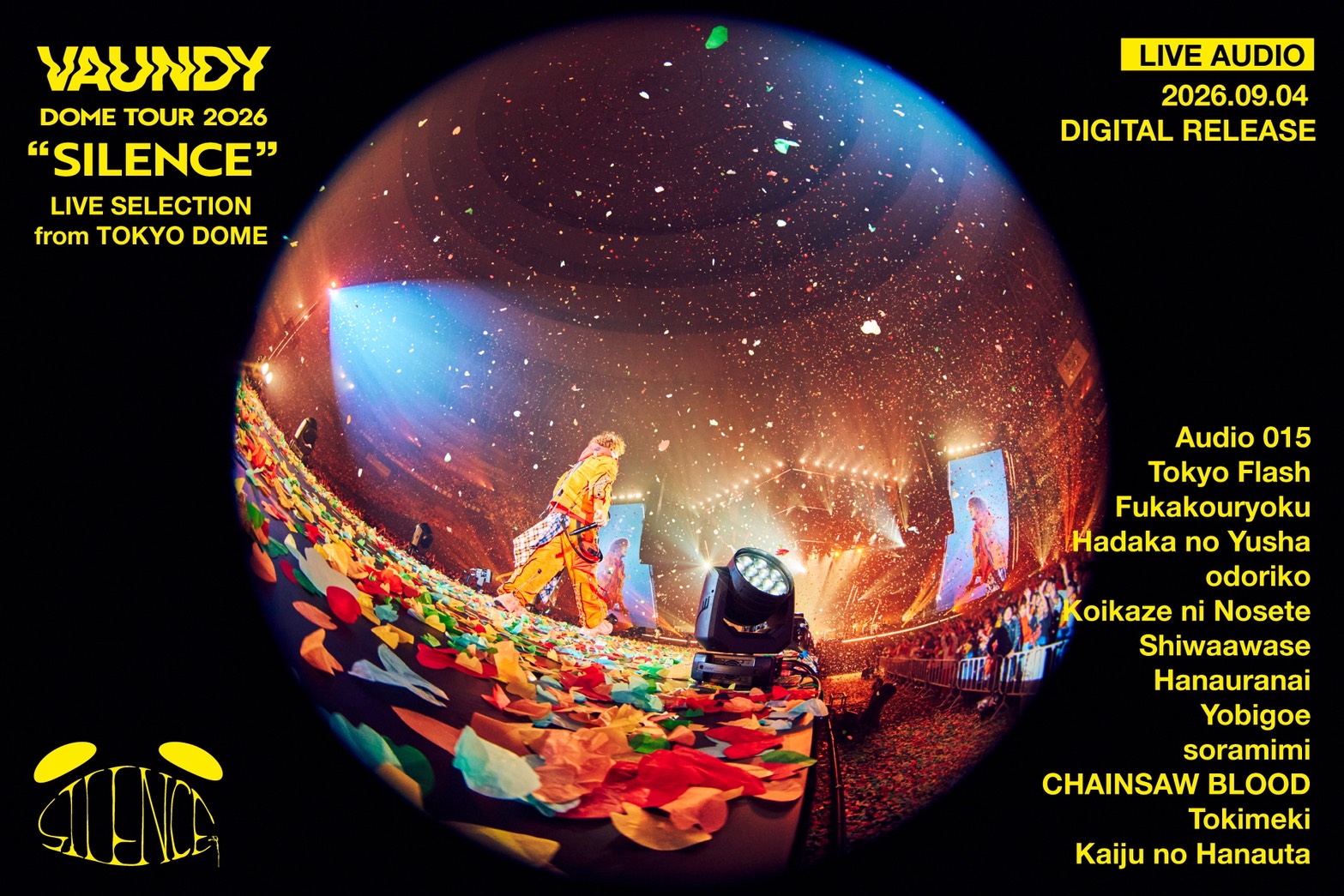 本日リリース！】初のライブ音源「Vaundy DOME TOUR 2026 