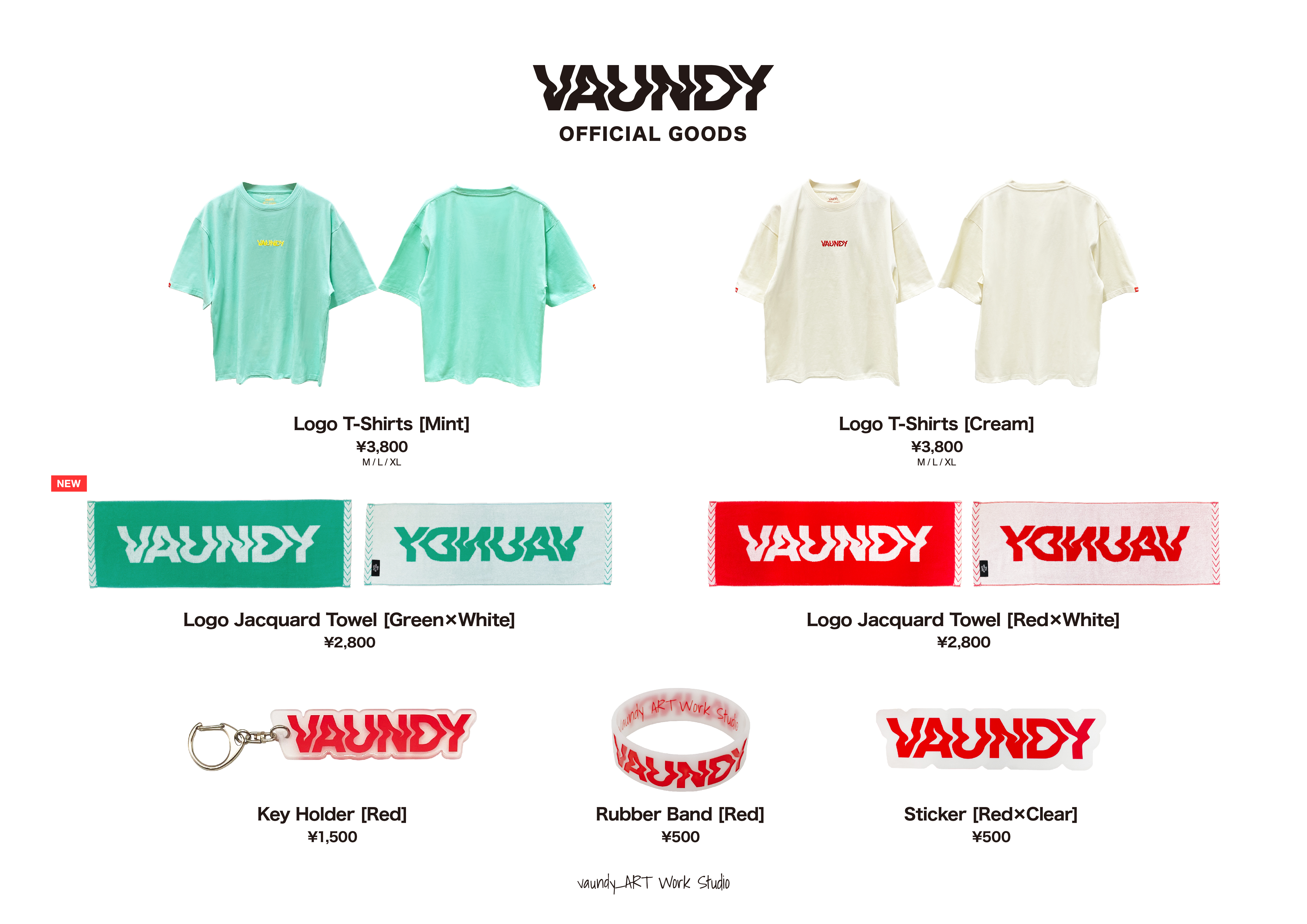 Vaundy NEWオフィシャルグッズ公開、2023年8月15日(火) 12:00〜販売
